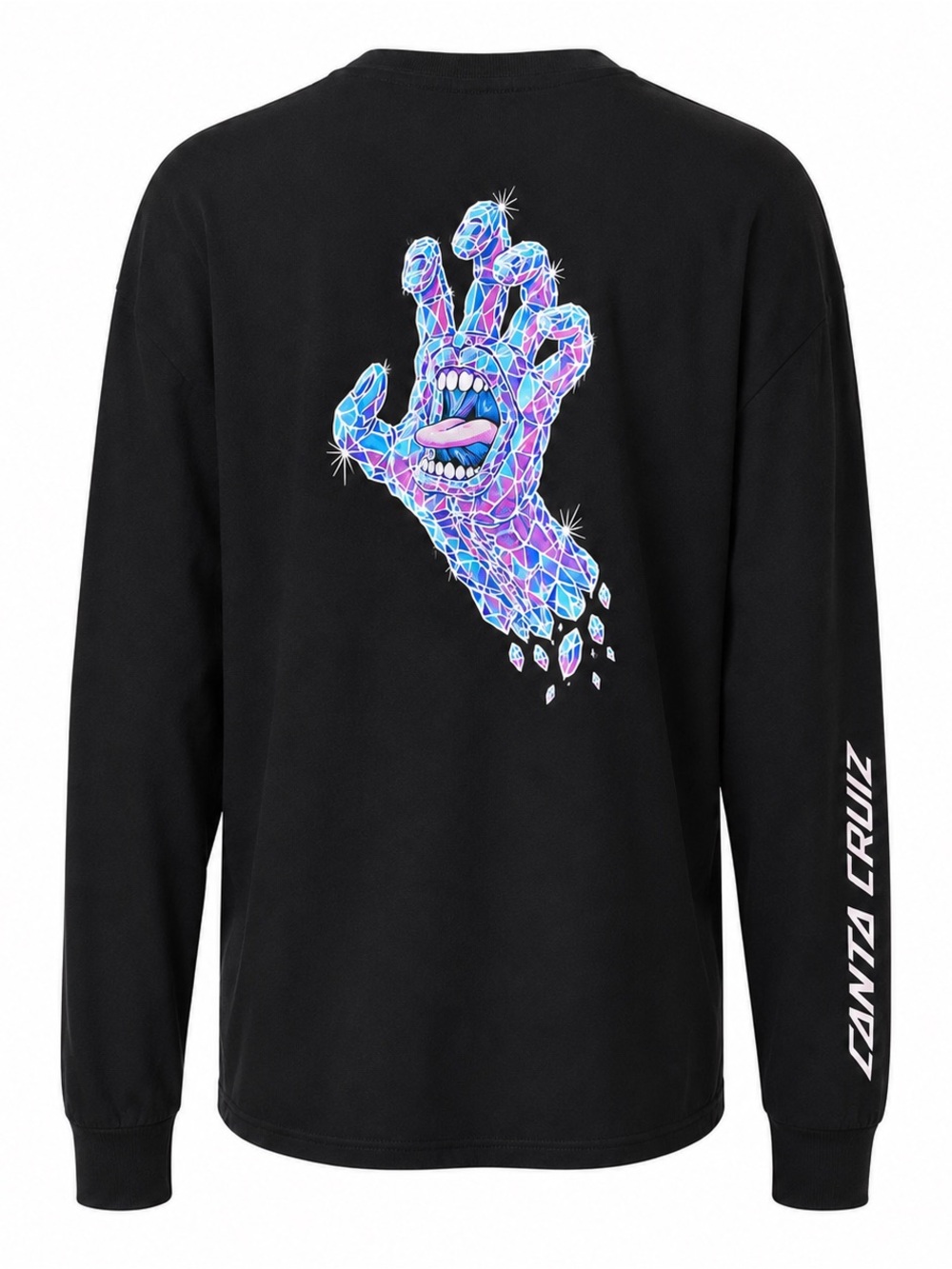 Santa Cruz Skateboards Mens Long Sleeve T Shirt XL Black Skate Logo Streetwear